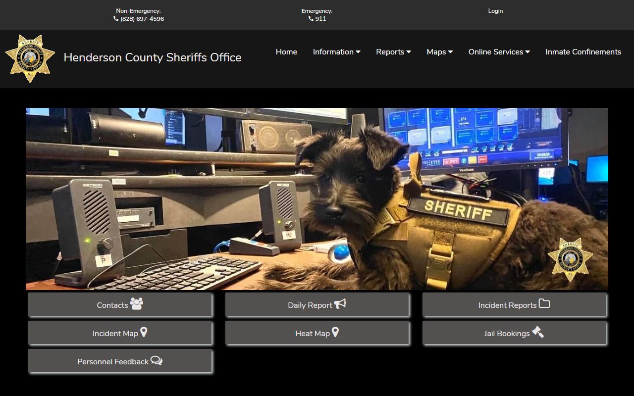 Henderson County inmate records Citizen Connect homepage